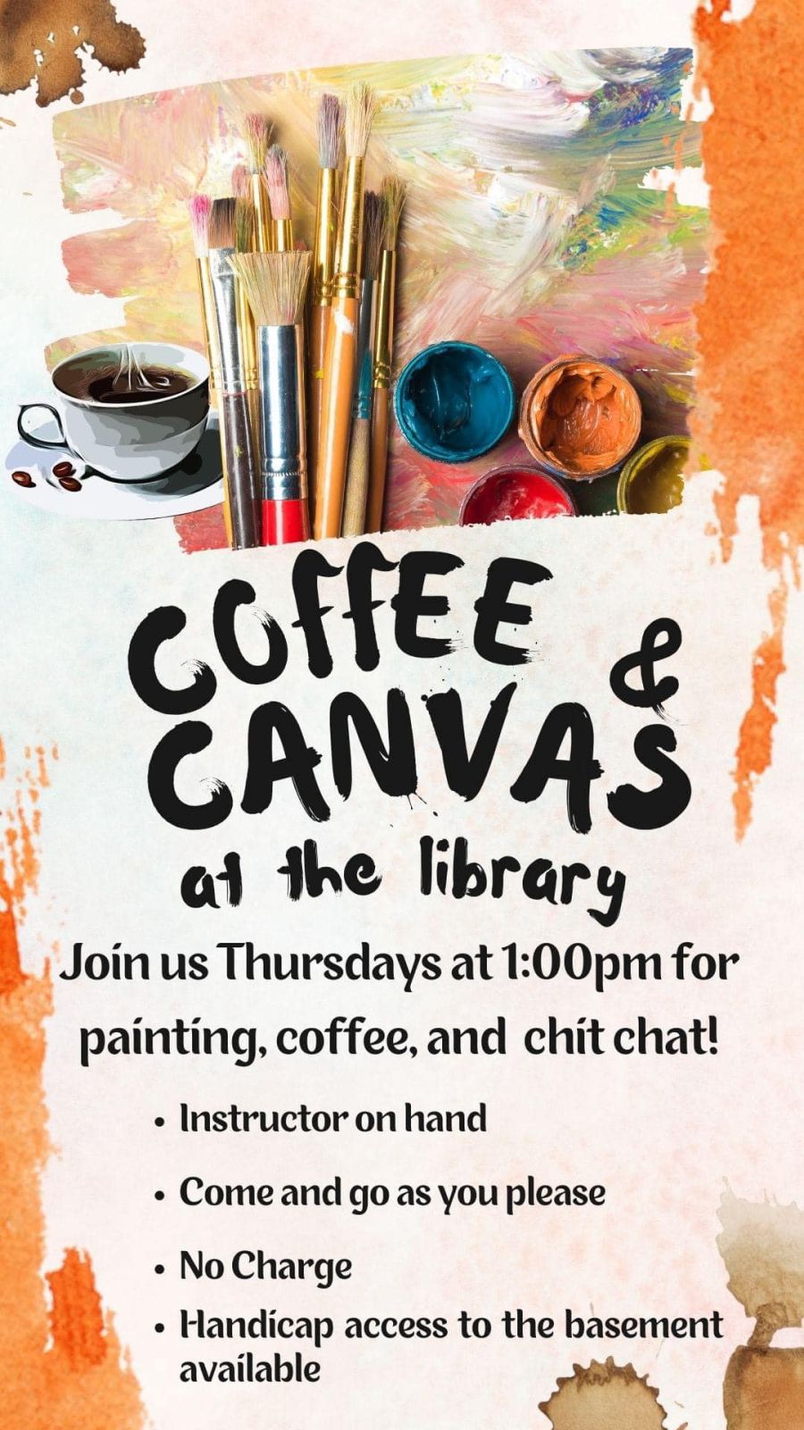 Coffee and Canvas at the Library Photo - Click Here to See